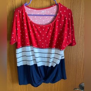 Maurice’s 24/7 Women’s Waist Knot Short Sleeve Top